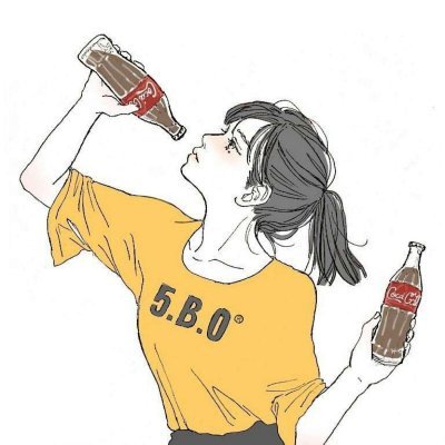 14张高清冷淡风漫画女生头像合集