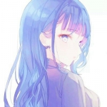 7张高清蓝色系动漫女生QQ头像 氛围感拉满