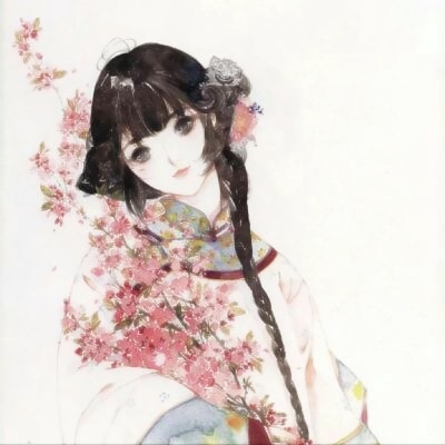 17张高清好看的女生古风动漫手绘头像