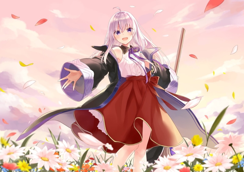 魔女之旅伊蕾娜绝美日落壁纸 1080P高清分享