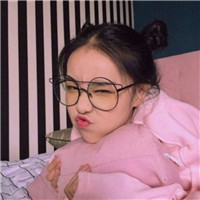 戴圆框眼镜的可爱韩系女生QQ头像 15张合集