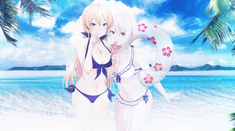 《食戟之灵》高清壁纸！1080P薙切绘里奈与爱丽丝登场