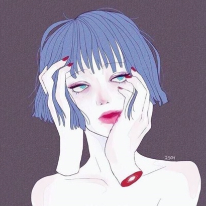 8张高清好看的冷酷风动漫女生微信头像