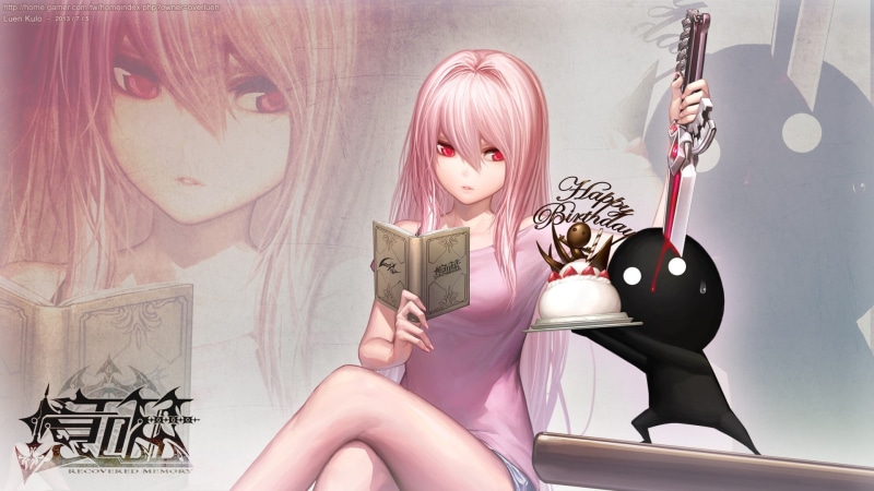 动漫风少女血腥美甲壁纸合集