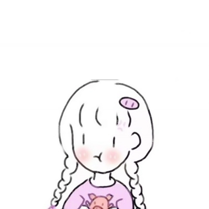 15张可爱动漫女生简笔画头像 高清无水印合集