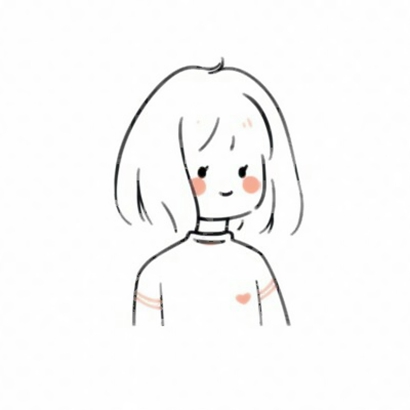 30张超萌女生简笔画头像 高清好看的网红款可爱头像