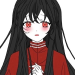 黑暗系红衣少女动漫头像 14张高清女生头像合集