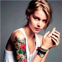 花臂酷飒女生头像 18张高清纹身女生头像合集