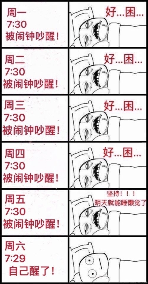 打工人周末前后的真实状态都在这套表情包里了