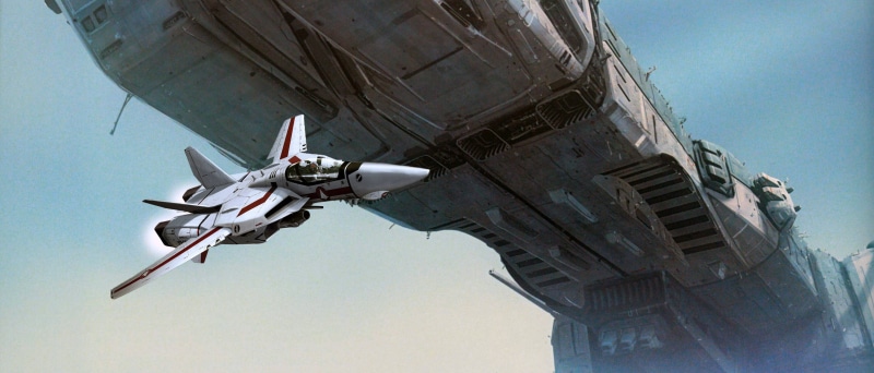 超燃！太空堡垒超时空要塞SDF-1与可变战机高清壁纸合集