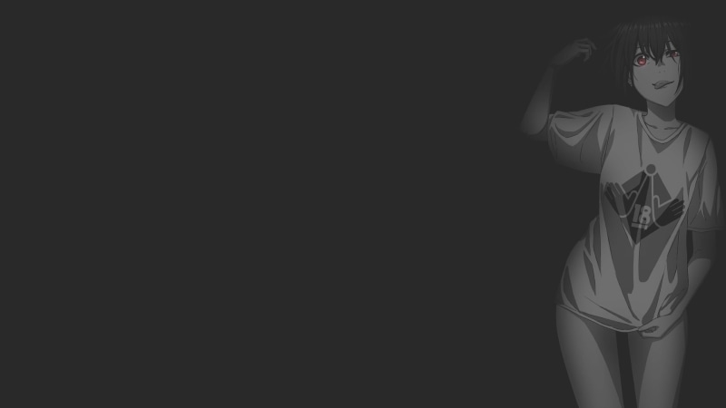 黑白极简风二次元少女壁纸合集