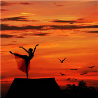 24张氛围感拉满的女生夕阳头像 每张都超有意境