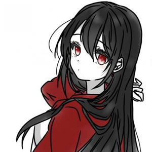 黑暗系红衣少女动漫头像 14张高清女生头像合集