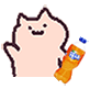 猫咪摇饮料GIF表情包