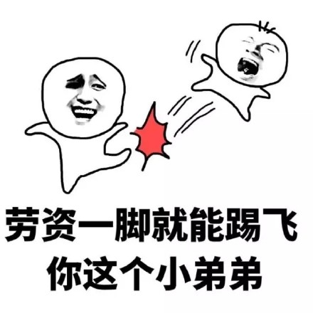 劳资一脚就能踢飞你 怼人斗图表情包合集