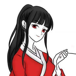 黑暗系红衣少女动漫头像 14张高清女生头像合集