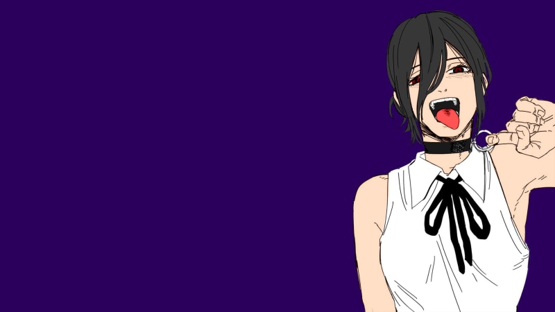 《电锯人》蕾塞绝美壁纸！紫背景高清版直接封神