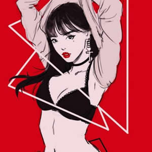 18张高清个性女生卡通手绘头像合集