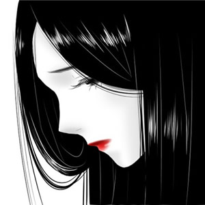 丧系红眼睛！12张高清黑暗风红眼动漫女生头像