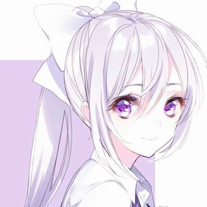 22张软萌淡紫色动漫少女头像 高清QQ头像素材合集