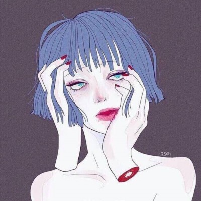 8张冷淡拽姐风！动漫高冷女生QQ头像合集