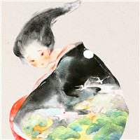 18张淡雅古风女子手绘头像 氛围感拉满的女生头像素材