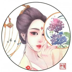 14张高清手绘古风闺蜜头像 氛围感拉满的古风美人头像