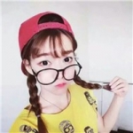 戴眼镜的呆萌女生头像合集 18张可爱软萌女生头像来啦