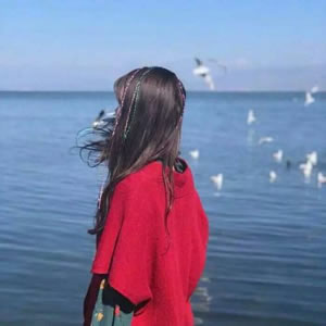 16张高清蓝色系小清新女生QQ头像合集