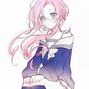 18张高清可爱长发女生漫画头像 唯美氛围感拉满