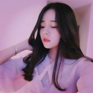 16张高清萌系粉色真人女生头像 软妹感拉满