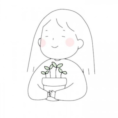 软萌简笔画小女孩头像 8张可爱高清女生头像来啦