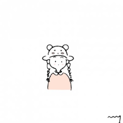 15张高清可爱女生手绘简笔画头像 适合当微信头像