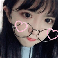 戴眼镜可爱呆萌女生头像合集 共18张