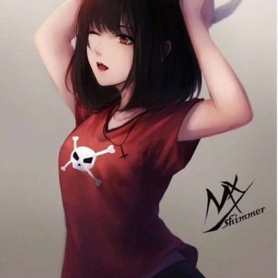 11张高清黑暗系二次元女生头像 氛围感拉满