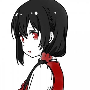 黑暗系红衣少女动漫头像 14张高清女生头像合集