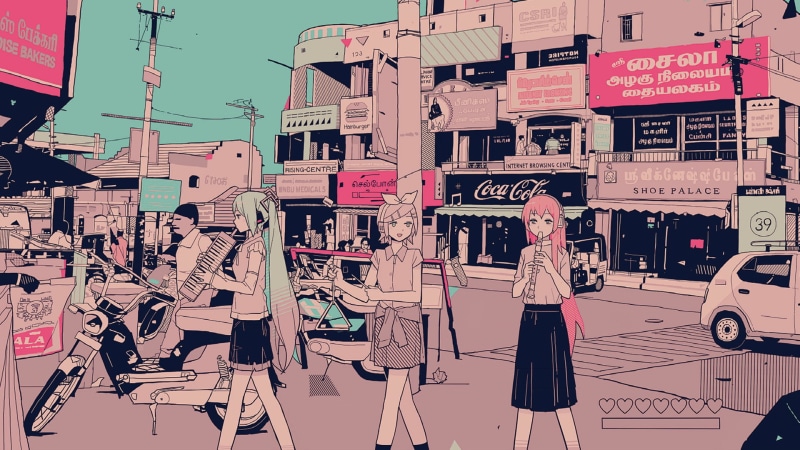 巡音流歌绝美壁纸！蓝眼粉长发美少女古风造型