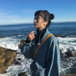 女生海边微信头像合集！12张高清图直接用