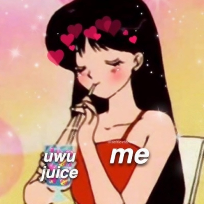 8张带爱心的动漫女生头像合集