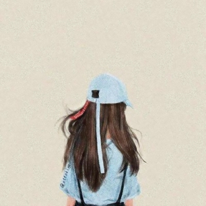 女生动漫背影QQ头像来啦！13张高清手绘唯美款任你挑