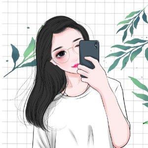 18张简约清新的女生手绘微信头像 氛围感拉满