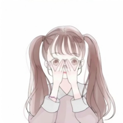 12张高清可爱的简约风女生动漫QQ头像