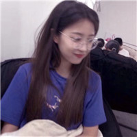 戴眼镜可爱呆萌女生头像合集 共18张