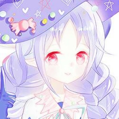 22张软萌淡紫色动漫少女头像 高清QQ头像素材合集