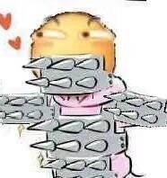 全身钉满铆钉要抱抱？这表情包怕是想和人结仇吧