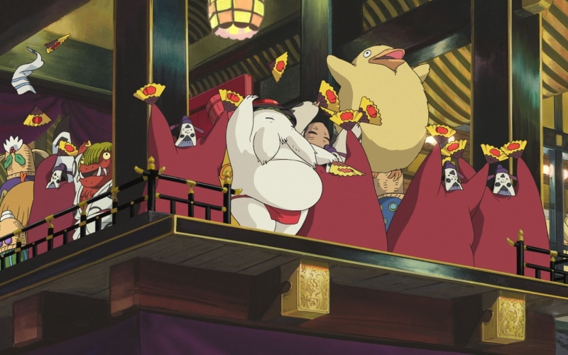 千与千寻吉卜力风楼梯壁纸！无脸男白龙千寻都在这