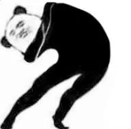 超可爱！这组长腿熊猫头情侣头像太好磕了