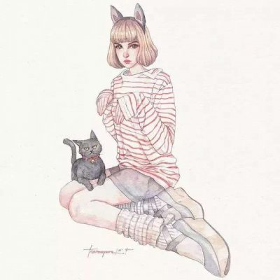 霸气酷感拉满！9张手绘女生头像高清合集
