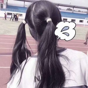 微信背影女头像 16张高清可爱马尾女孩背影图合集