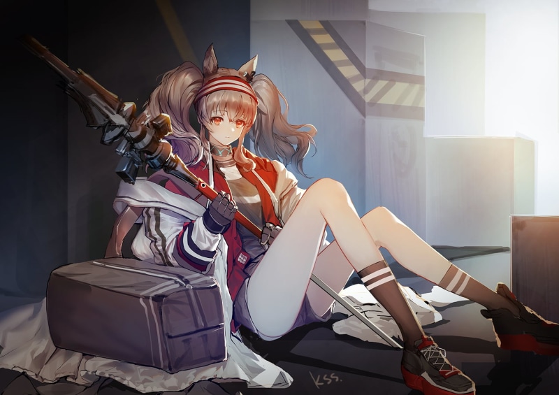 明日方舟角色壁纸合集 红发少女猫耳娘